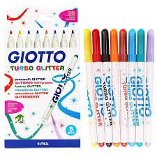 Giotto Turbo Glitter csillogó filctoll 8 db-os